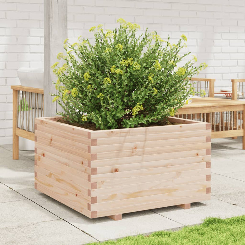 Load image into Gallery viewer, VidaXL Plantenbak 80x80x49,5 cm massief grenenhout
