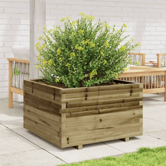 VidaXL Plantenbak 80x80x49,5 cm geïmpregneerd grenenhout