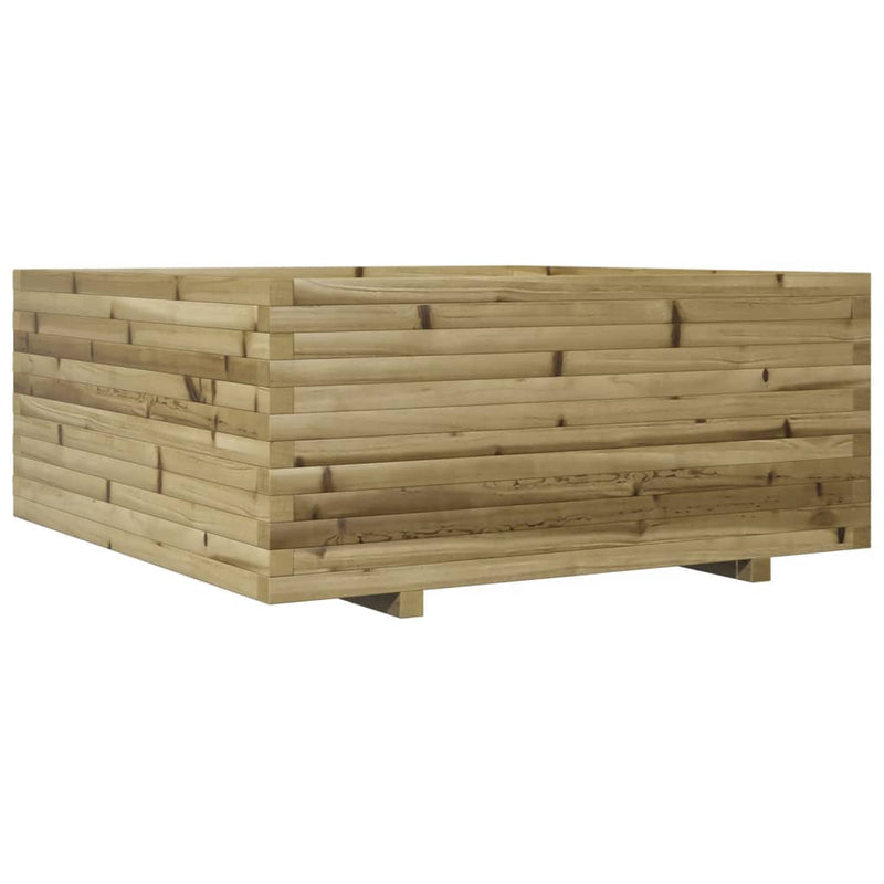 Load image into Gallery viewer, VidaXL Plantenbak 110x110x49,5 cm geïmpregneerd grenenhout

