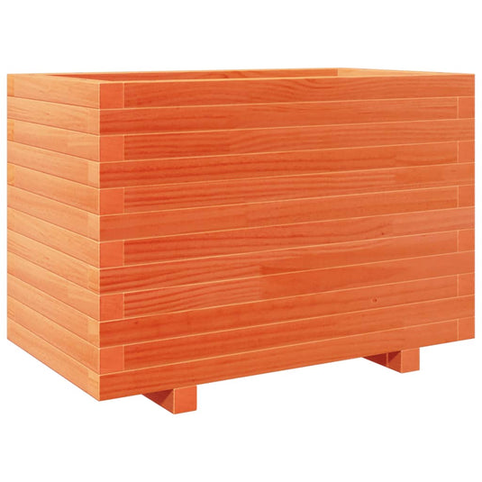 Vidaxl plantenbak 70x40x49,5 cm massief grenenhout wasbruin
