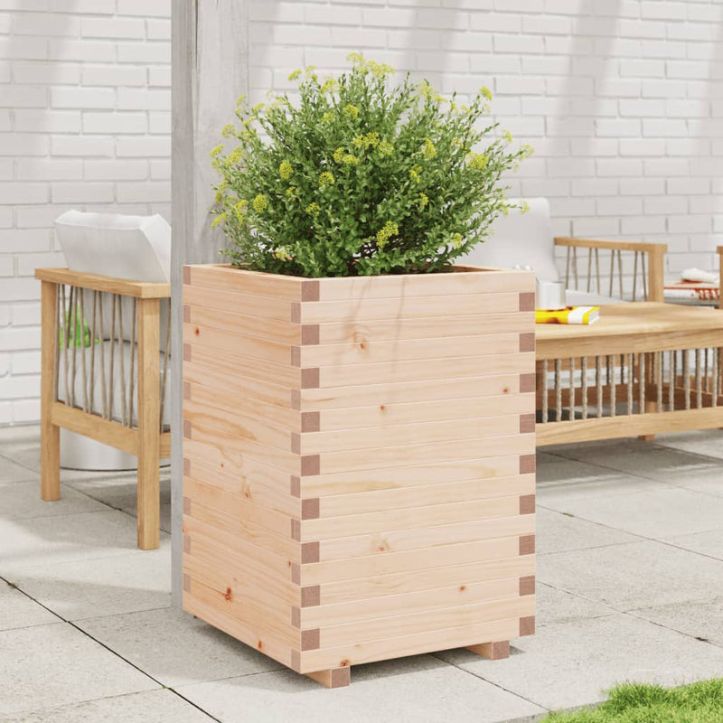 Load image into Gallery viewer, VidaXL Plantenbak 50x50x72,5 cm massief grenenhout
