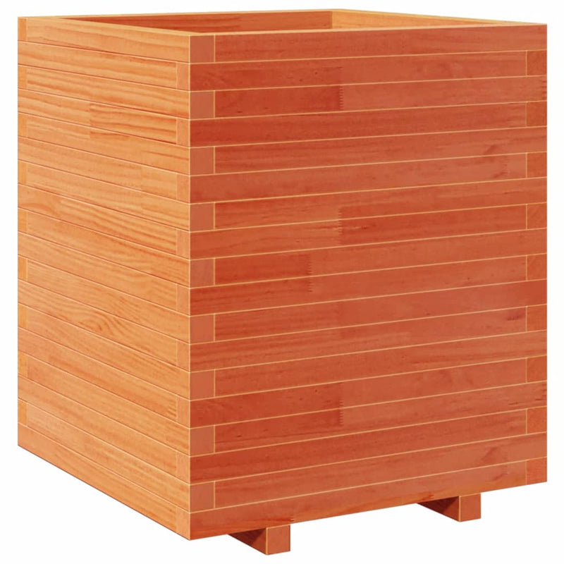 Load image into Gallery viewer, VidaXL Plantenbak 60x60x72,5 cm massief grenenhout wasbruin
