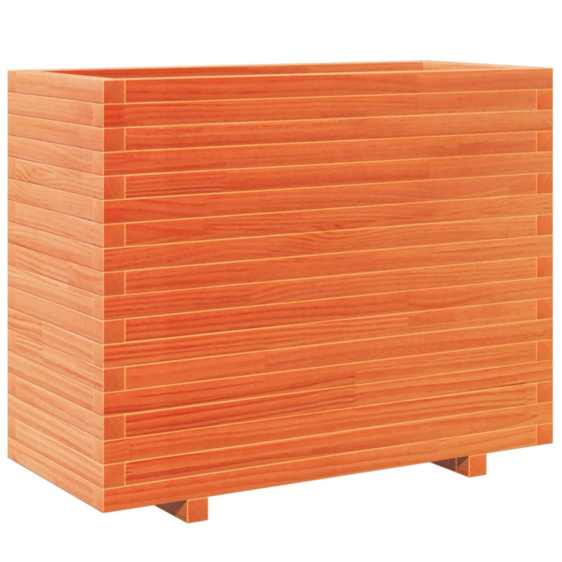 Load image into Gallery viewer, VidaXL Plantenbak 90x40x72,5 cm massief grenenhout wasbruin
