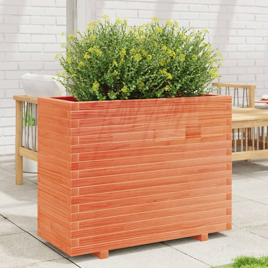 VidaXL Plantenbak 90x40x72,5 cm massief grenenhout wasbruin