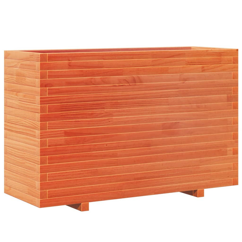 Load image into Gallery viewer, VidaXL Plantenbak 110x40x72,5 cm massief grenenhout wasbruin
