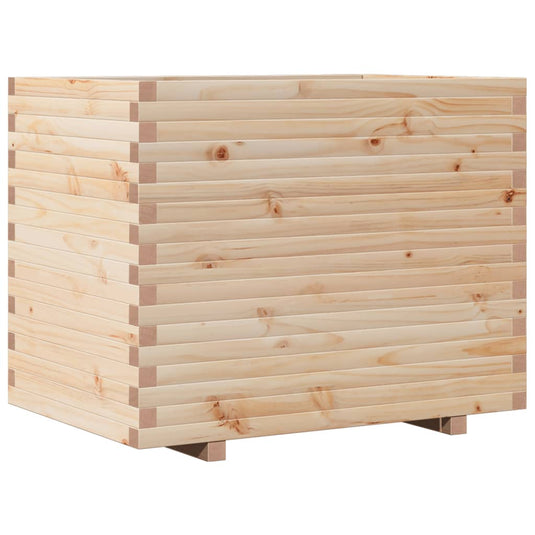 VidaXL Plantenbak 90x60x72,5 cm massief grenenhout