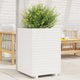 Vidaxl plantenbak 50x50x72 cm massief grenenhout wit