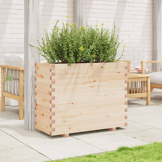 VidaXL Plantenbak 90x40x72 cm massief grenenhout