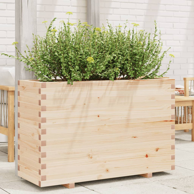Load image into Gallery viewer, VidaXL Plantenbak 110x40x72 cm massief grenenhout

