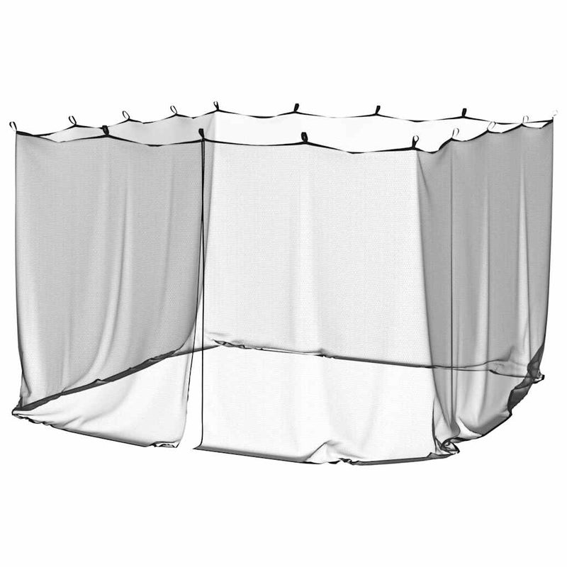 Load image into Gallery viewer, Vidaxl klamboe voor buiten 220 gaas zwart 300x300x200 cm
