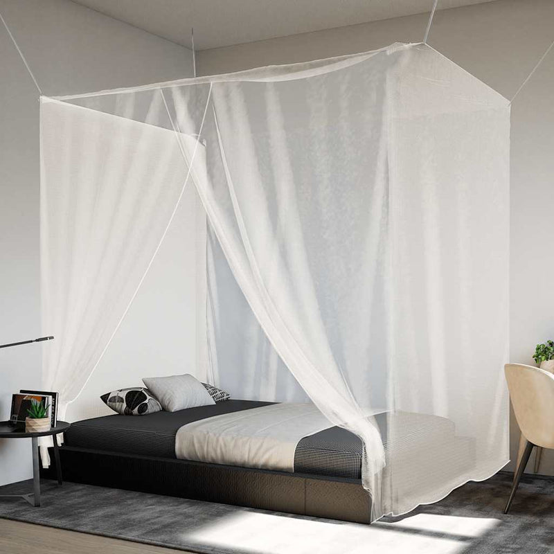 Load image into Gallery viewer, Vidaxl hangende klamboe 156 gaas 220x120x150 cm wit
