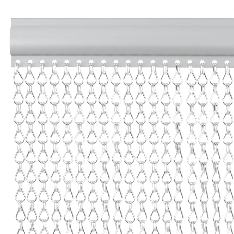 ギャラリービューアに画像をロードする, Vidaxl vliegengordijn kettingen 90x200 cm aluminium
