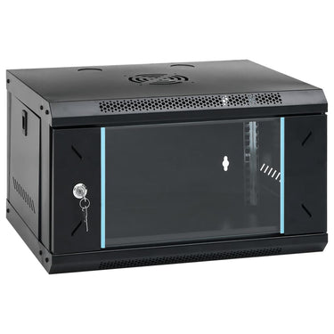 Vidaxl 6u wandgemonteerde netwerkkast 19 ip20 53x40x30 cm