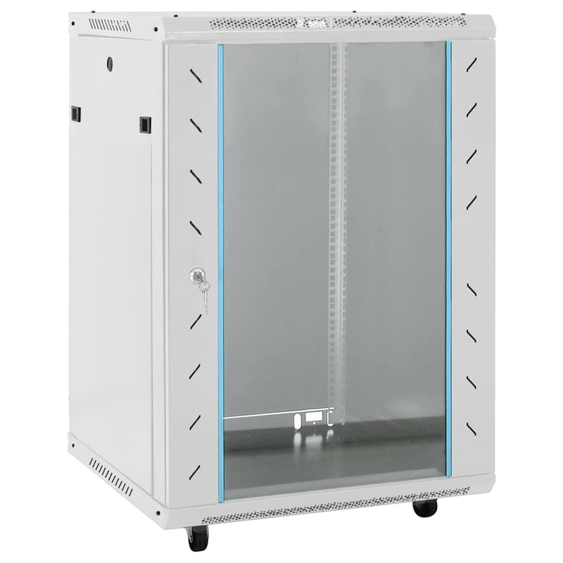 Load image into Gallery viewer, Vidaxl netwerkkast met draaiwieltjes 15u 19 ip20 60x45x86 cm
