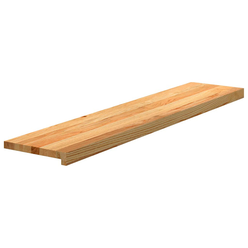Load image into Gallery viewer, Vidaxl traptreden 2 st 120x25x2 cm massief eikenhout lichtbruin
