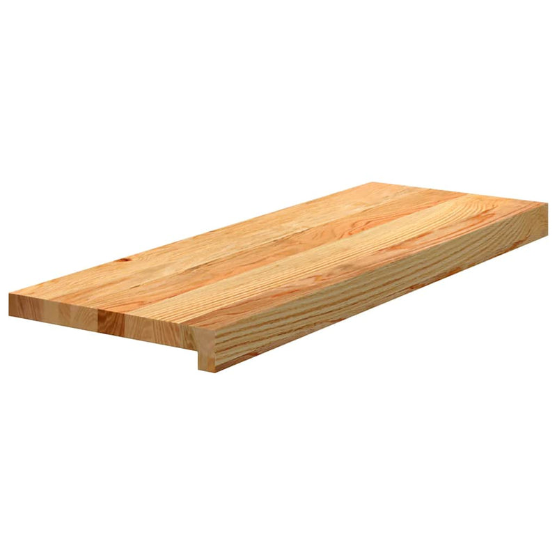 Load image into Gallery viewer, Vidaxl traptreden 2 st 70x30x2 cm massief eikenhout lichtbruin
