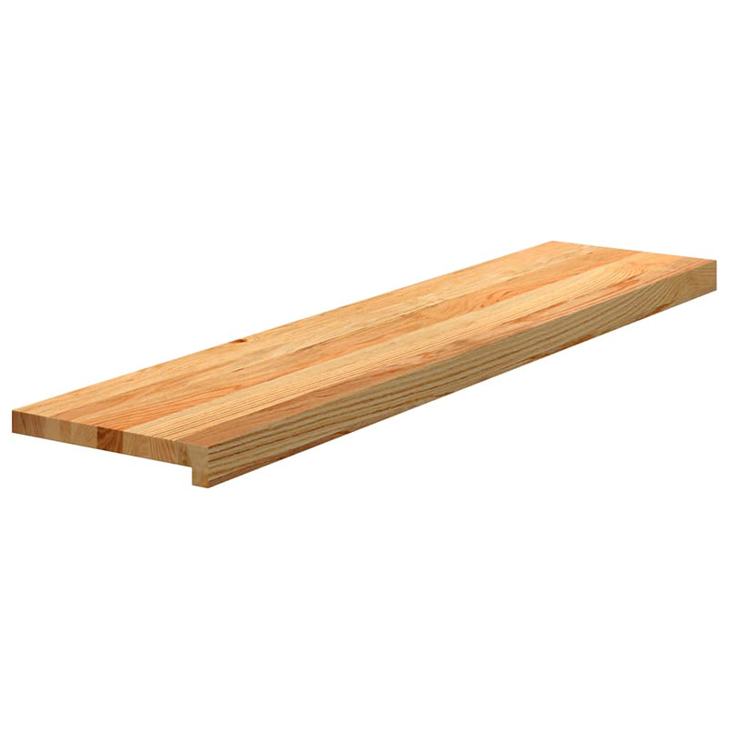 Load image into Gallery viewer, Vidaxl traptreden 2 st 110x30x2 cm massief eikenhout lichtbruin
