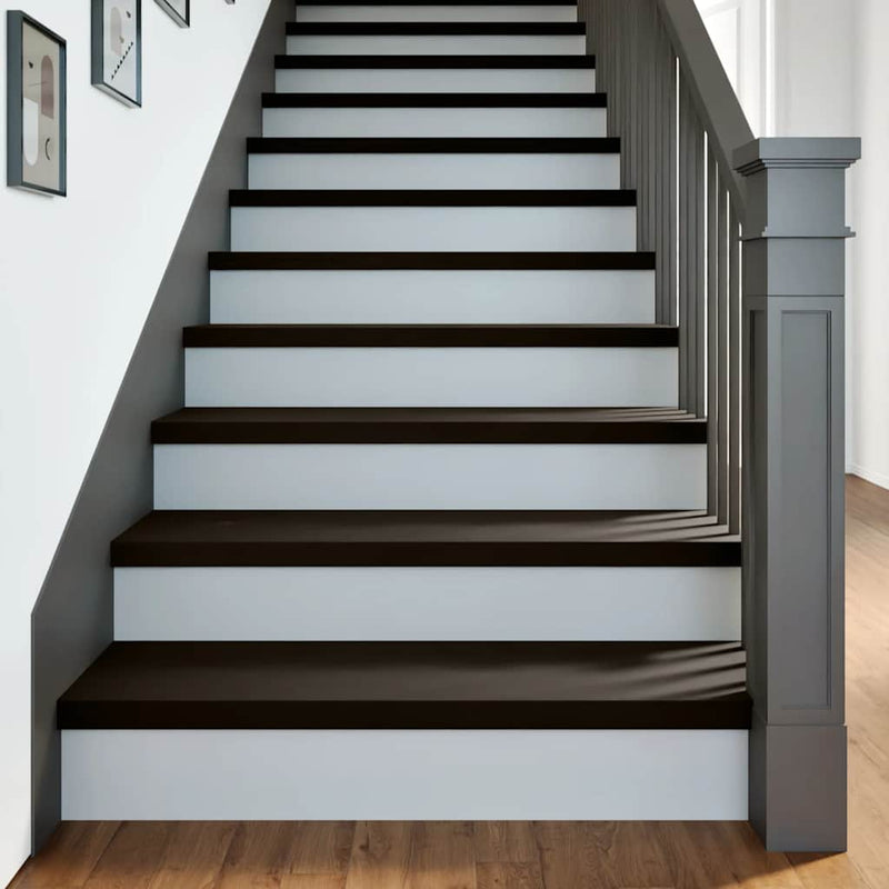 Load image into Gallery viewer, Vidaxl traptreden 2 st 90x30x2 cm massief eikenhout donkerbruin
