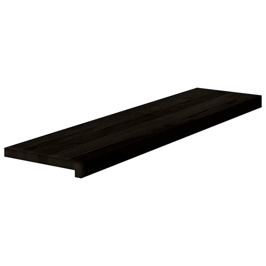Vidaxl traptreden 2 st 100x30x2 cm massief eikenhout donkerbruin