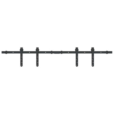 Vidaxl ophangset voor schuifdeur 122 cm koolstofstaal