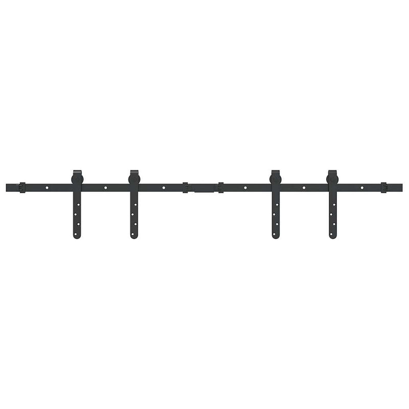 Load image into Gallery viewer, Vidaxl ophangset voor schuifdeur 122 cm koolstofstaal
