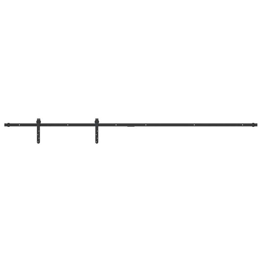 Vidaxl ophangset voor schuifdeur 213 cm koolstofstaal