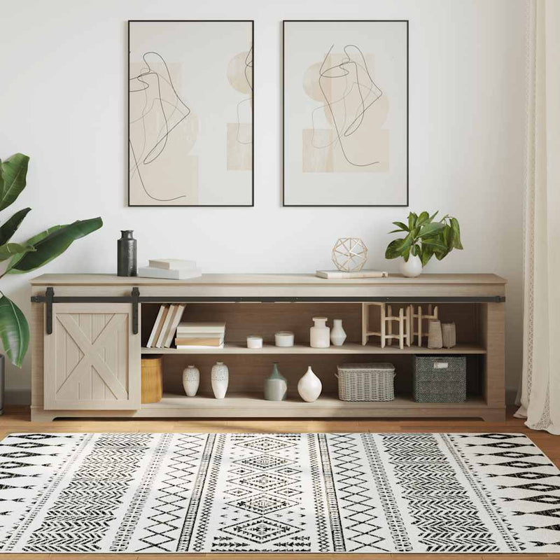 Load image into Gallery viewer, Vidaxl ophangset voor schuifdeur 213 cm koolstofstaal

