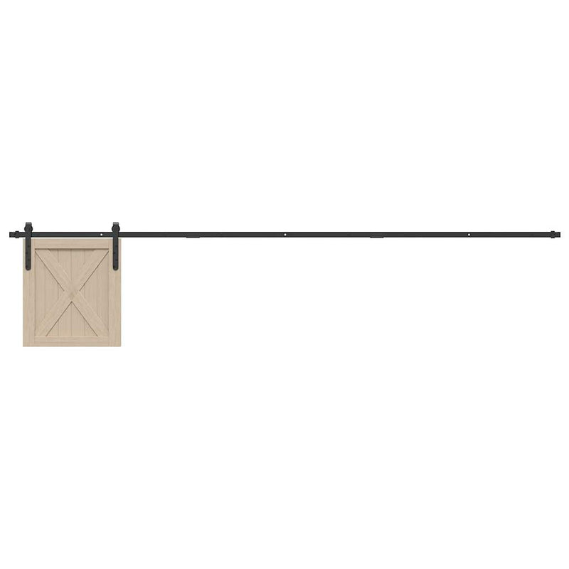Load image into Gallery viewer, Vidaxl ophangset voor schuifdeur 244 cm koolstofstaal
