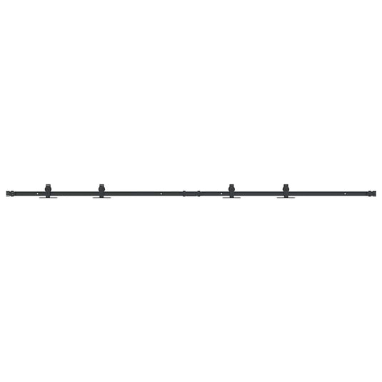 Vidaxl ophangset voor schuifdeur 213 cm koolstofstaal