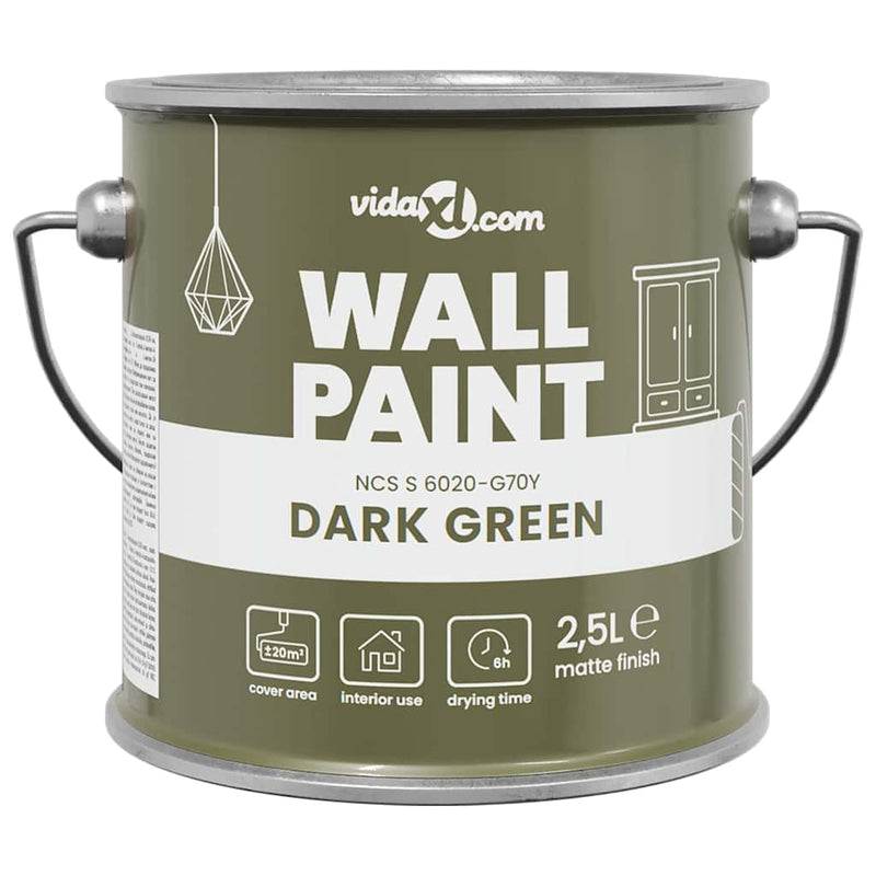 ギャラリービューアに画像をロードする, Vidaxl muurverf groen 2,5 l wandprint
