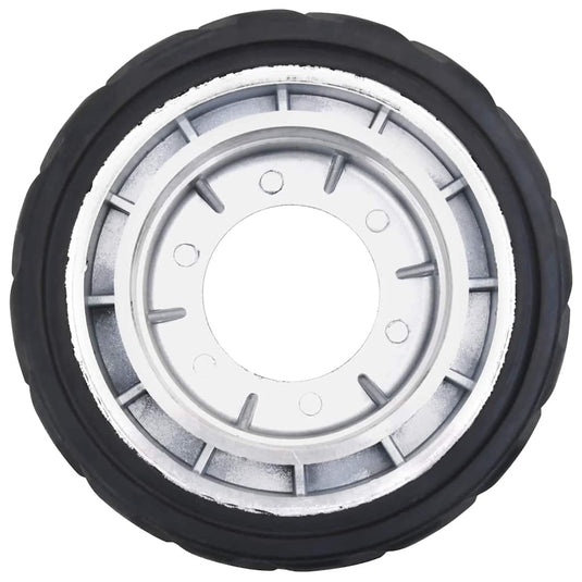 Vidaxl wiel voor neuswiel ø19,5x10 cm massief aluminium en rubber