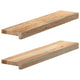 Vidaxl vensterbanken 2 st onbehandeld 70x15x2 cm massief eikenhout