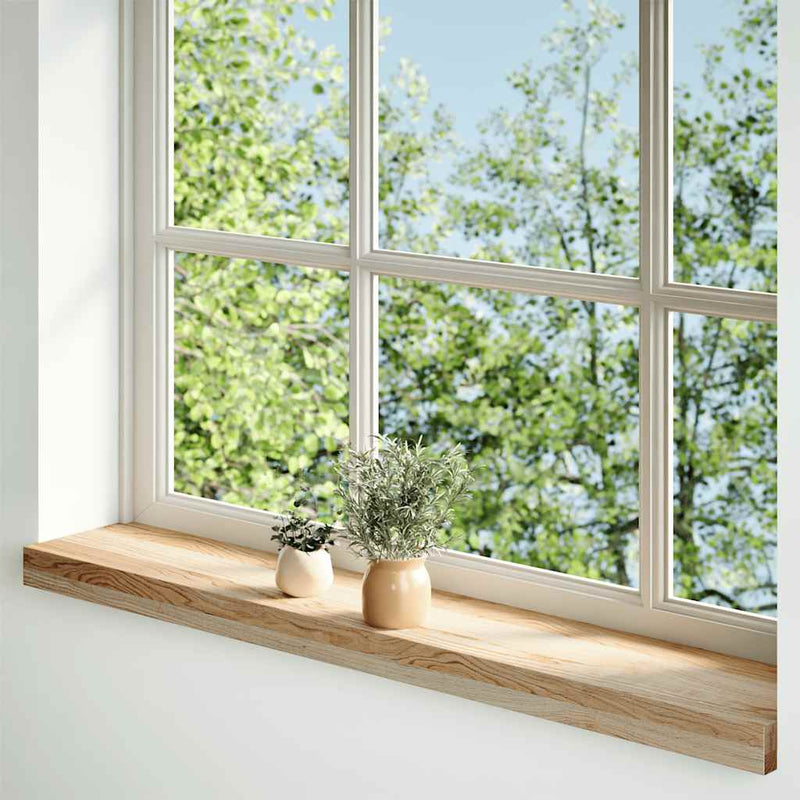 Load image into Gallery viewer, Vidaxl vensterbanken 2 st onbehandeld 80x15x2 cm massief eikenhout
