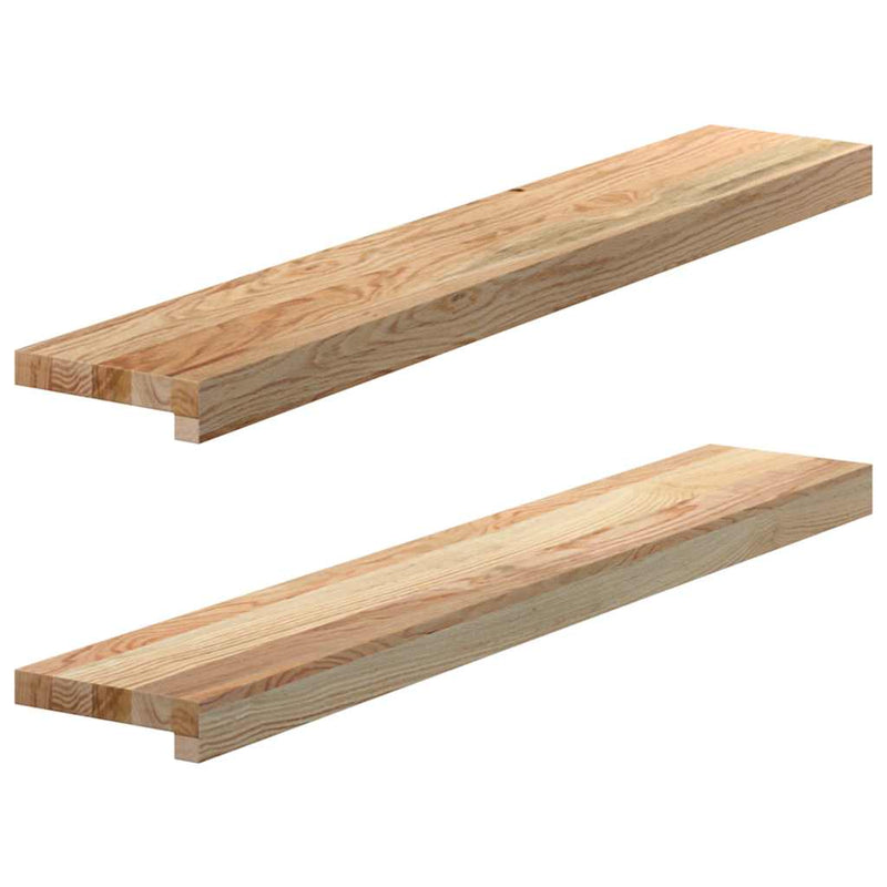 Load image into Gallery viewer, Vidaxl vensterbanken 2 st onbehandeld 90x15x2 cm massief eikenhout
