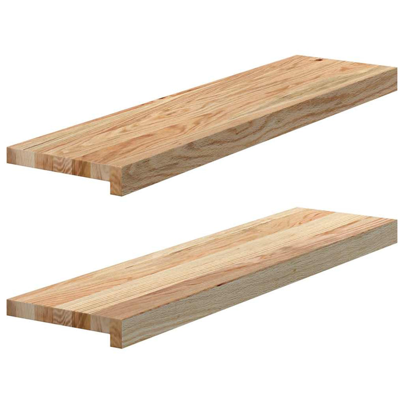 Load image into Gallery viewer, Vidaxl vensterbanken 2 st onbehandeld 80x20x2 cm massief eikenhout
