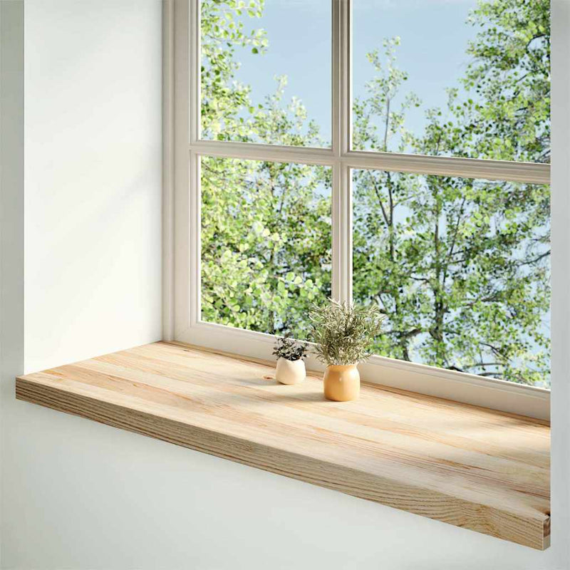 Load image into Gallery viewer, Vidaxl vensterbanken 2 st onbehandeld 100x40x2 cm massief eikenhout
