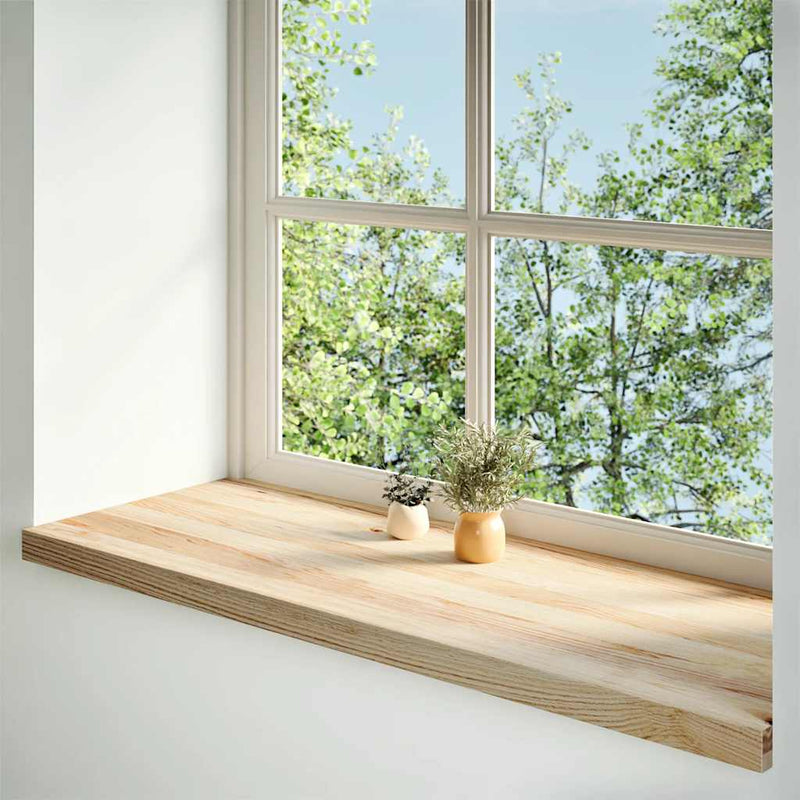 Load image into Gallery viewer, Vidaxl vensterbanken 2 st onbehandeld 110x40x2 cm massief eikenhout
