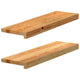 Vidaxl vensterbanken 2 st 70x20x2 cm massief eikenhout lichtbruin