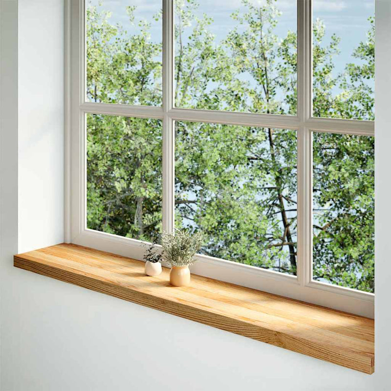 Load image into Gallery viewer, Vidaxl vensterbanken 2 st 140x25x2 cm massief eikenhout lichtbruin
