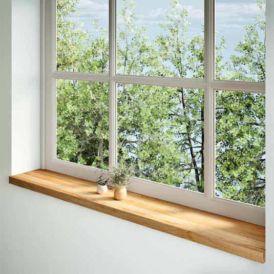 Vidaxl vensterbanken 2 st 160x30x2 cm massief eikenhout lichtbruin