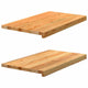 Vidaxl vensterbanken 2 st 70x40x2 cm massief eikenhout lichtbruin