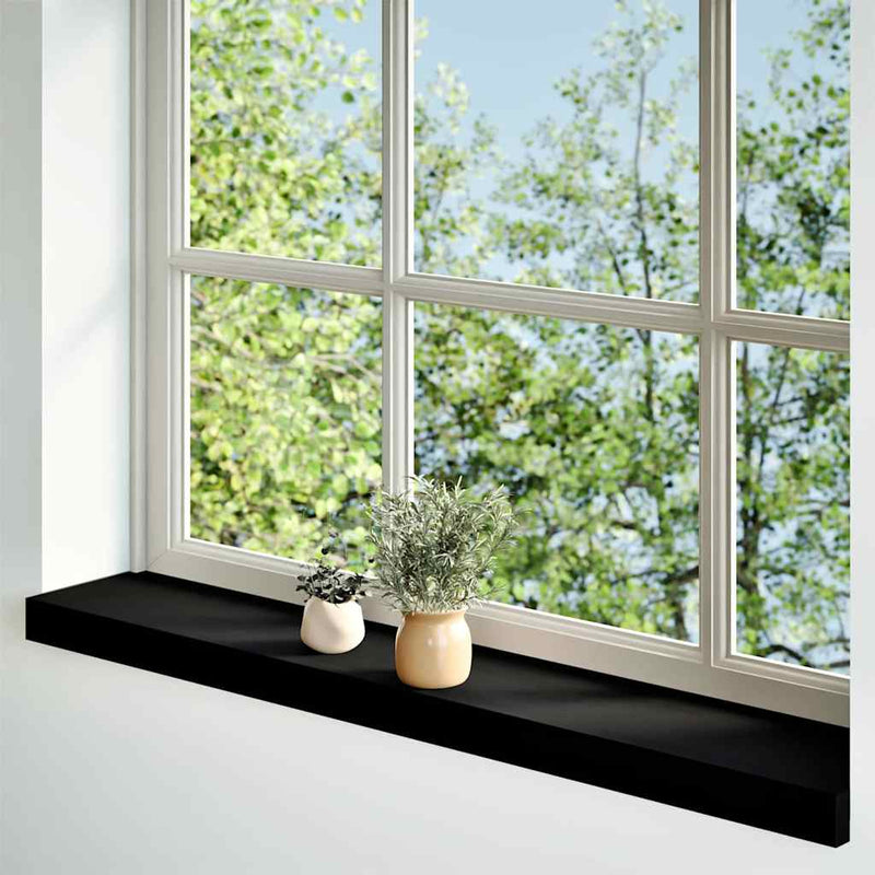Load image into Gallery viewer, Vidaxl vensterbanken 2 st 100x15x2 cm massief eikenhout donkerbruin
