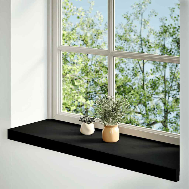 Load image into Gallery viewer, Vidaxl vensterbanken 2 st 90x25x2 cm massief eikenhout donkerbruin
