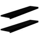 Vidaxl vensterbanken 2 st 120x25x2 cm massief eikenhout bruin-zwart
