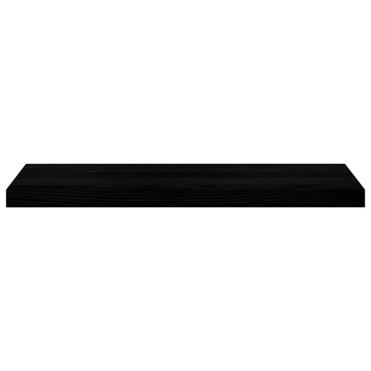 Vidaxl vensterbanken 2 st 80x30x2 cm massief eikenhout bruin-zwart