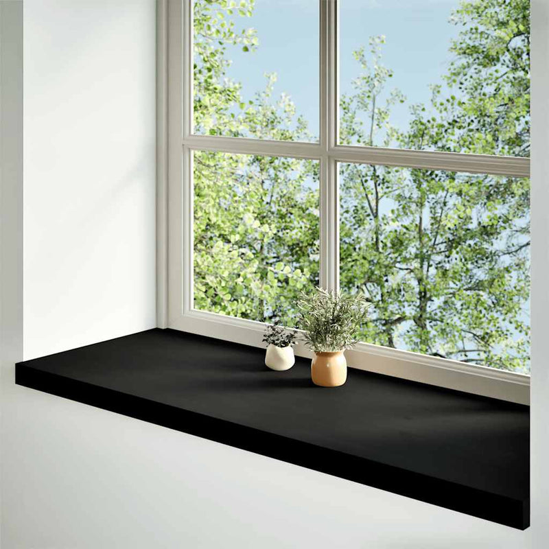 Afbeelding laden in galerijviewer, Vidaxl vensterbanken 2 st 110x40x2 cm massief eikenhout donkerbruin
