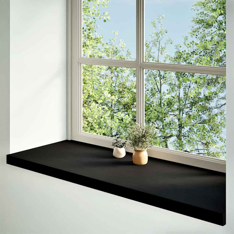 Afbeelding laden in galerijviewer, Vidaxl vensterbanken 2 st 120x40x2 cm massief eikenhout donkerbruin
