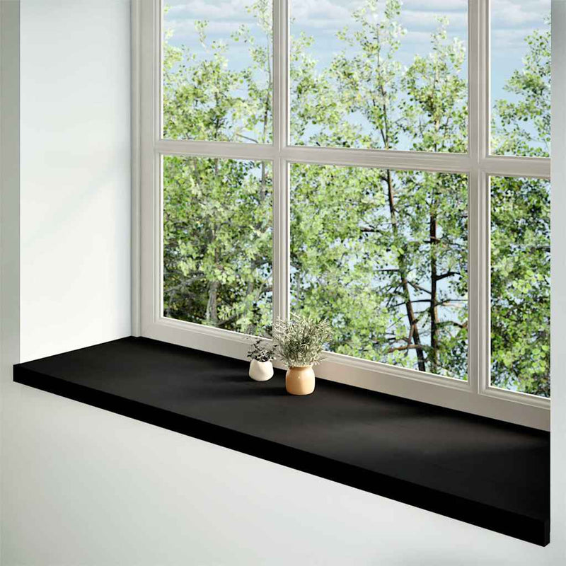 Afbeelding laden in galerijviewer, Vidaxl vensterbanken 2 st 140x40x2 cm massief eikenhout donkerbruin
