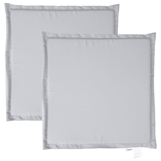 Vidaxl tuinzitkussens 2 st vierkant 45x45x2 cm lichtgrijs