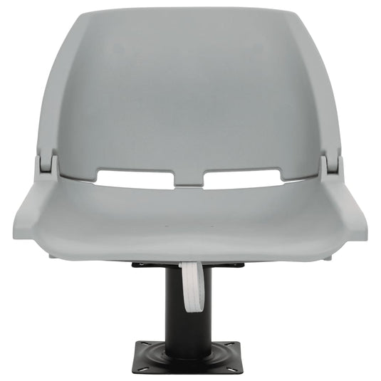 Vidaxl 2-delige bootstoelenset inklapbaar 48x51x41 cm grijs